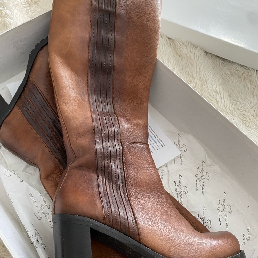 Worn once. Maison Bulle long boots